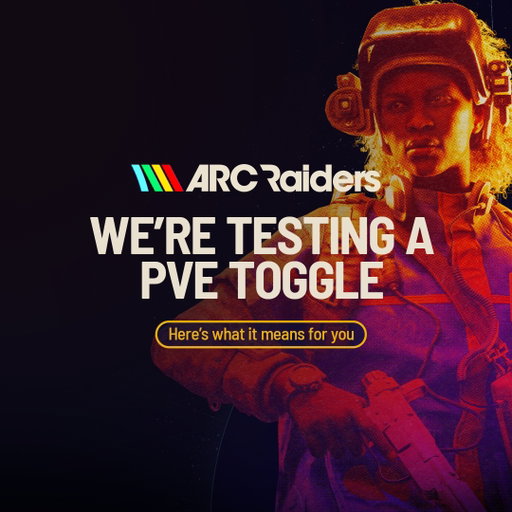 From October 13 to October 20, ARC Raiders will be beta-testing a PvE matchmaking toggle. Come try it out, and let us know what you think! Your feedback will help us determine if it works, and what the future of this feature could look like.

Read more about the test in our blog on our website.

#ARCRaiders #Arcraidersgame