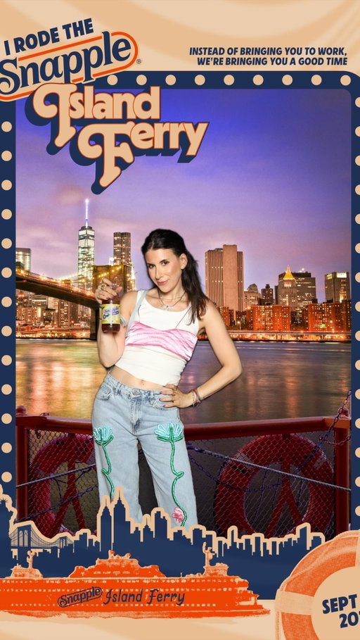 #ad Saved by the snap! Boarded the Snapple Island Ferry, and thanks to Colin Jost, Pete Davidson, & @snapple, I saw an epic comedy show. Only in NYC would this happen!!

#snapple #snappleislandferry #comedy #standup