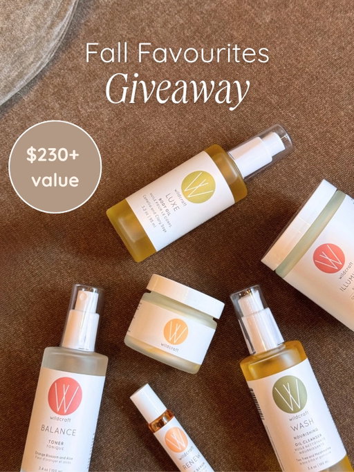 GIVEAWAY CLOSED. Thank you for entering. Winner has been contacted via DM.

FALL FAVOURITES GIVEAWAY 🍂

As the seasons change, so does our skincare routine. We’re celebrating the start of fall with the ultimate Wildcraft bundle, worth over $230, with some of our favourite essentials for the season ahead.

Here’s how to enter:
🩷 Like & share this post
🔁⁠ Repost
👯‍♀️ Tag a friend in the comments (each tag = one entry, no limit!)
✔️ Make sure you’re following us 

What you’ll win:
🌱Wash Nourishing Oil Cleanser
🌱Balance Toner
🌱Regenerate Face Serum
🌱Renew Eye Serum
🌱Restore Face Cream
🌱Illuminate Body Cream
🌱Luxe Body Oil

Open to residents of Canada and the US. 🇨🇦🇺🇸
Giveaway ends Wednesday, September 30 at 11:59 PM EST.
 Winner will be selected at random and contacted via DM on Thursday, October 1.