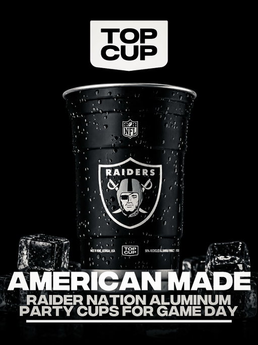 Raider Nation! @topcupofficial has you covered this season 🏴‍☠️

Whether you’re tailgating, hosting at home or celebrating every Raiders touchdown, Top Cup delivers top-quality aluminum party cups built for Raider Nation.

Reusable, durable and ready for every Sunday. Silver & Black season hits different with Top Cup 🔥

Get your top cups at Target.com or Walmart.com! All 32 teams available now!

#Raiders #RaiderNation