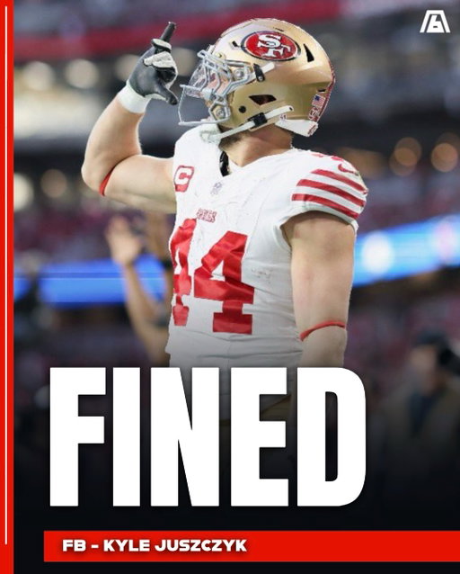 The NFL fined Kyle Juszczyk $14,926 for pretending to chug a beer after his touchdown against the #Dolphins. 

The #49ers fullback has done that celebration his whole career as a nod to his “Juice” nickname, and this is the first time it has cost him. 

He’s already appealing.
“And I don’t even drink beer!”
