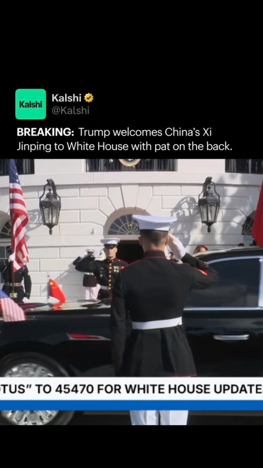 President Trump welcomed Chinese President Xi Jinping to the White House on Thursday, greeting him warmly and giving him a pat on the back during the arrival ceremony. 

The two leaders are holding talks on major issues including trade, AI, Taiwan and security before a state dinner later tonight.