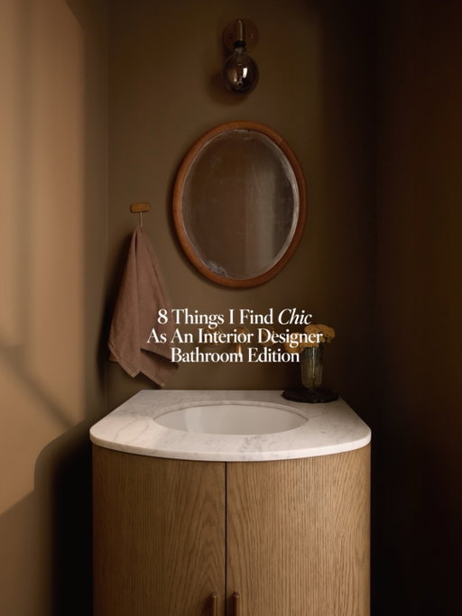 8 things to do in a bathroom to make it feel intentional and incredibly chic.

It’s the details that make a space feel considered: the way tile is layered, an unexpected vintage piece, an everyday object beautiful enough to leave on display, or a moody color that hugs you as soon as you walk in. I pulled together eight details from bathrooms I’ve designed that I keep coming back to.

Swipe through and tell me which one you’d bring into your own bathroom.