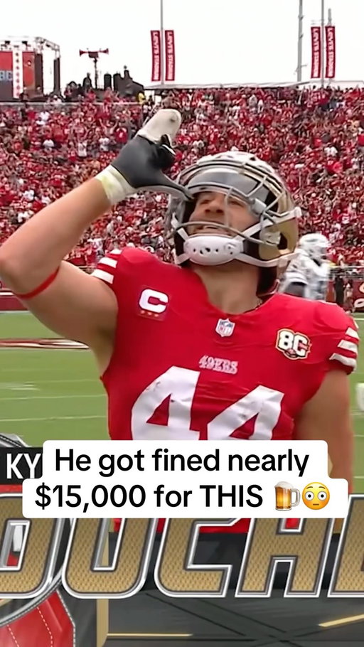 Kyle Juszczyk was fined $14,926 for this celebration against Miami.

The NFL stated: “Your imitation of chugging  a beer constituted an offensive demonstration and could reasonably be construed as being in poor taste.”

#NFL