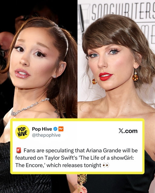 Fans are speculating that Ariana Grande will be featured on Taylor Swift’s ‘The Life of a showGirl: The Encore,’ which releases tonight 👀

1. Ariana posted on social media today with the caption, “your everyday encore”

2. Taylor’s Instagram bio includes a phrase with three zeros for her upcoming single “Patient Zero,” and Ariana’s ‘Petal’ lyric video also features THREE zeros.

What do y’all think? Let us know in the comments! 👇