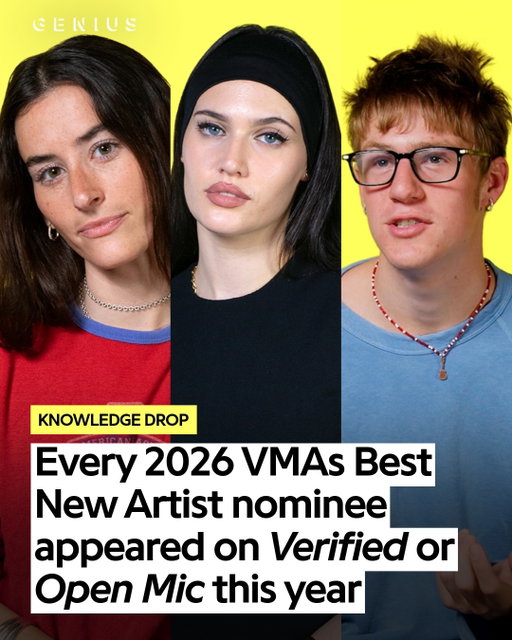 they came through Genius first, then ended up with a VMA nomination 🏆

yeah, we’re flexing a little bit: every 2026 VMAs best new artist nominee pulled up for Verified or Open Mic this year

@itsbellakayyy, @cortis, @magnus_ferrell, @malcolmtodd, @mylessmithuk, @siennaspiro & @stellalefty all tapped in with us before landing a moon person nomination

the VMAs go down sunday… so who’s taking home the moon person? 🗣️