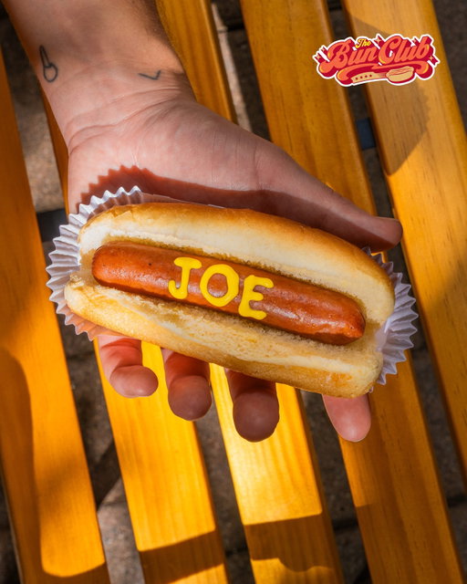 is @joesantagato our newest member of the bun club? 🌭 find out tomorrow @ 2:30pm et ⛱️ #thebunclubshow