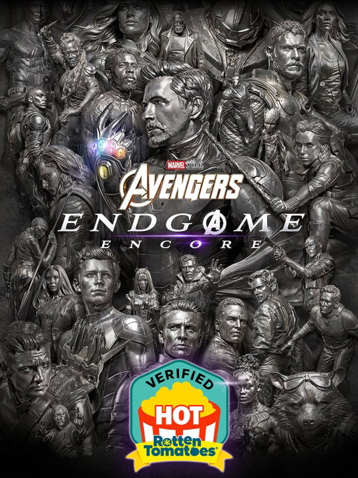 Audiences say 'Avengers Endgame: Encore' is now Verified Hot at 97% on the Popcornmeter!