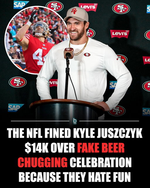 The No Fun League strikes again. 😬

Over the weekend. 49ers’ Kyle Juszczyk busted out a beer chug celebration after scoring a touchdown against the Miami Dolphins.

Unfortunately, the NFL didn’t appreciate Juszczyk’s celebration and fined him for it. ❌

Via Adam Schefter

🗣️ - “NFL fined 49ers fullback Kyle Juszczyk $14,926 for engaging in an offensive demonstration Sunday vs. Miami. “Your imitation of chugging a beer constituted an offensive demonstration and could reasonably be construed as being in poor taste,” the NFL wrote in its fine letter. Juszczyk, nicknamed “Juice”, already has appealed the fine.

49ers FB Kyle Juszczyk has celebrated touchdowns and first downs his entire NFL career in his own chugging way, an ode to his nickname “Juice”. This is the first time he has been fined. “And I don’t even drink beer!” he texted. 🍺

Fans ripped into the NFL for the fine.

Follow 👉 @brobible for all things “dude” 😎 

#nfl #football #guys #men #dudes