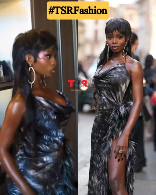 #TSRFashion: #Olandria is taking things up a notch at the Roberto Cavalli show during the Milan Fashion Week 🔥❤️SWIPE ✍🏾#TSRStaffAS 📷:(@gettyimages)