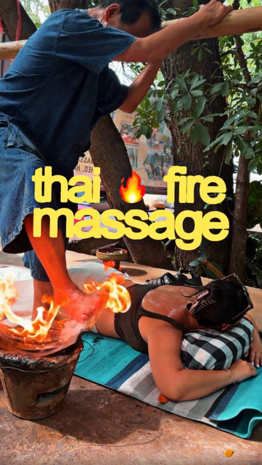 thai fire massage (yam khang) is a ancient form of massage therapy from the Lanna people in Northern Thailand 🔥 prob one of the best massages i’ve had!

#thailand #thaimassage #ย่ำขาง #thai #changmai