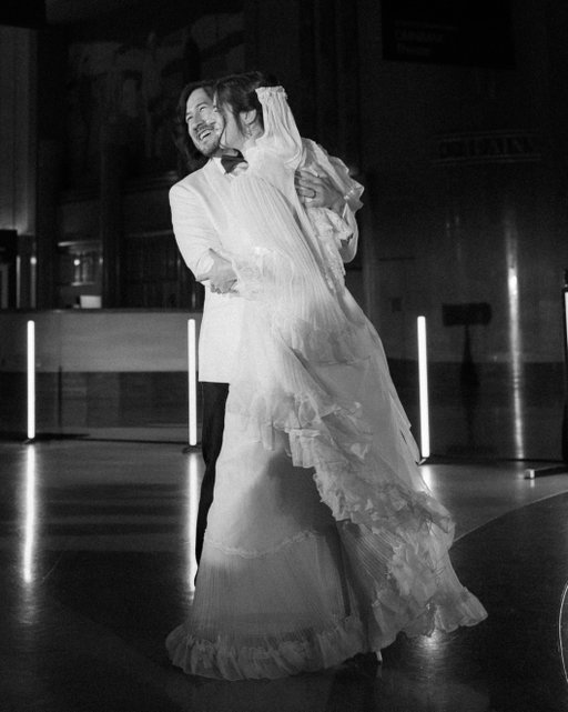 One year to us ❤️ just wanted to share some memories of the fun while we’re reliving them

Planning + Design: Moon Realm @moon__realm
Venue: Cincinnati Museum Center @cincymuseum
Photo: Jenna Powers @jennapowersphoto
Florist: Absuna @absuna__
Dress: @saturnbridal 
Catering + Bar: SSA @thessagroup
Dessert: Maribelle Cakery @maribellecakery
A/V, Draping and Phone Check: ITA ita_av
DJ: DJ Boywife @djboywife
MC: Ethan Nestor @ethannestor
Hair + Makeup: @annatheartiste 
Stationery: Gates Paper Co. @gatespaperco
Rentals: Prime Time Party Rental @primetimepartyandeventrental
Rentals: Dahlia Vintage @dahliavintagerentals
Rentals: Lost and Found Rentals @lostandfoundrentals
Linens: BBJ La Tavola @bbjlatavola
Linens: Reverie Social @reverie_social
Transportation: A Savannah Nite @asavannahnite
Night Sky Projections: Lightborne @lightborneinc