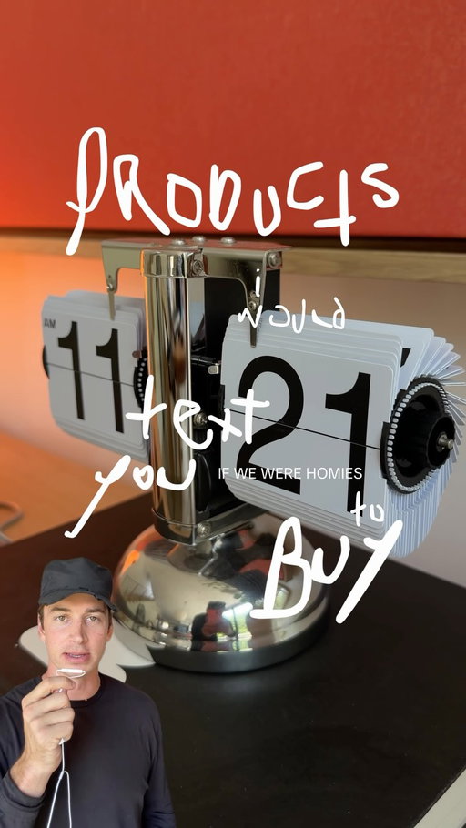 products i would text you to buy if we were homies: kenjay retro flip clock