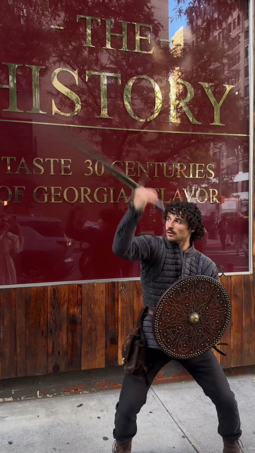 The Knights (and one maiden) want Georgian food @history_restaurant_nyc 🇬🇪