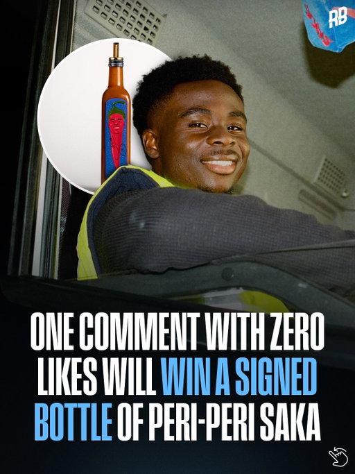 We’re giving away a bottle of Nando’s PERi-PERi Saka, signed by the man himself. ✍🏽

To enter:
✅ Follow @risingballers
✅ Follow @NandosUK
✅ Comment your go-to Nando’s order 👇🏽

The comment with ZERO likes wins the signed bottle. 👀

Winner announced on 2nd October… Checking all entries 🤝🏽 GOOD LUCK ‼️

This giveaway is not sponsored, endorsed, administered by, or associated with Meta