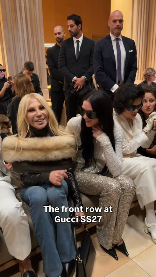 Who can you spot front row at the @gucci SS27 show? 💬 

#DazedFashionTV #Gucci