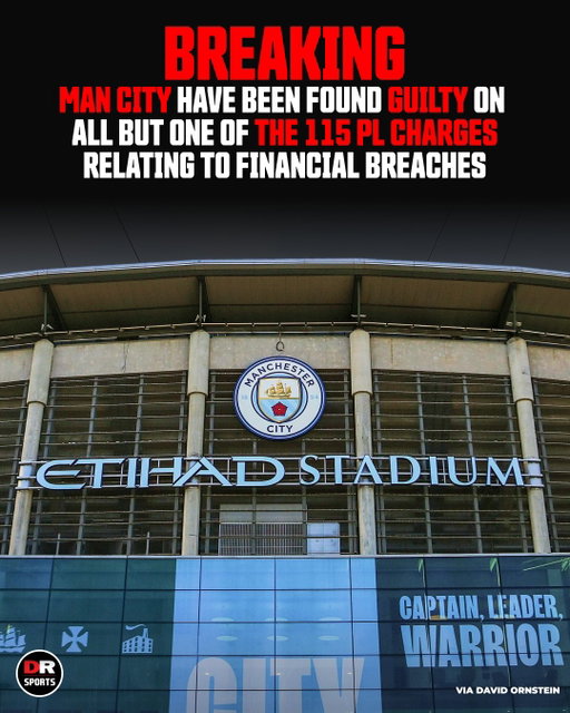 🚨 𝐁𝐑𝐄𝐀𝐊𝐈𝐍𝐆: Manchester City have been found guilty of most charges relating to breaches of Premier League financial rules. 🤯

Sanctions have not yet been decided as the process is still ongoing.🫡 

#Mancity #MCFC #Premierleague