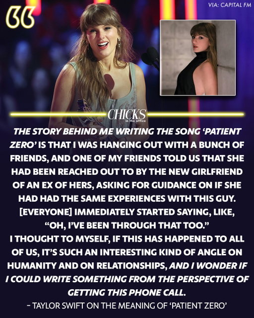 Taylor Swift breaks down the meaning of her new song 'Patient Zero'
