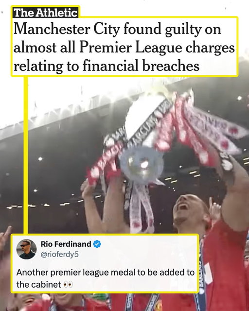 Fans (and ex-players) of Man United, Liverpool and Arsenal all had the same reaction to reports Man City have been found guilty of the majority of the 115 charges of breaking Premier League financial rules levied against the club. Buckle up 😳
