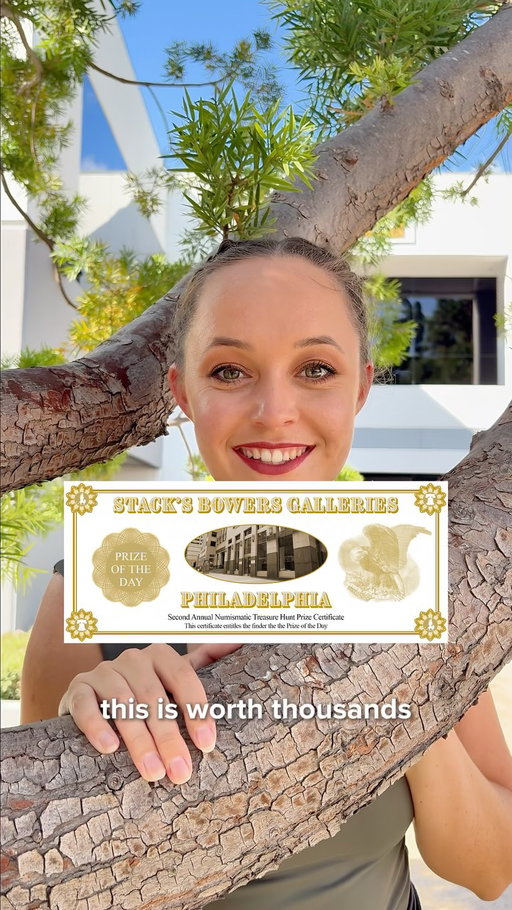 Treasure hunt for rare coins is coming to 4 American cities

$40,000 in prizes up for grabs in Miami, Philadelphia, San Francisco, and Boston.

Treasure Hunt Dates & Locations:
Miami: October 6-10
Philadelphia: October 13-17
San Francisco: October 20-24
Boston: October 27-31

How it works:
🔔 Follow us and turn on notifications
📲 Check Instagram for the riddle
📍 Solve the clue and head to the landmark
🎟️ Find the hidden certificate
🤳 Snap a selfie at location and DM it to us
🏛️ Bring the certificate to the gallery to claim your prize

Winners can keep it, consign it, or get a cash offer on the spot.

Tag a friend in one of these cities. Follow your local Stack’s Bowers Coin Gallery.