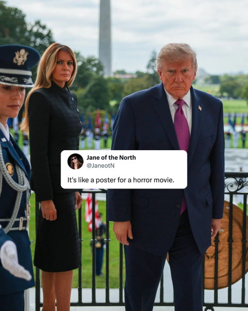 Donald Trump is hosting Xi Jinping at the White House. You may have already seen Trump's reaction to the military flyover (or the edited version he later posted 🫪)
Anyway, photographer Chip Somodevilla captured an instant all-timer of another moment. That photo is going super viral, and people have thoughts... read more at the link in bio 🔗

📷: Chip Somodevilla / Getty Images