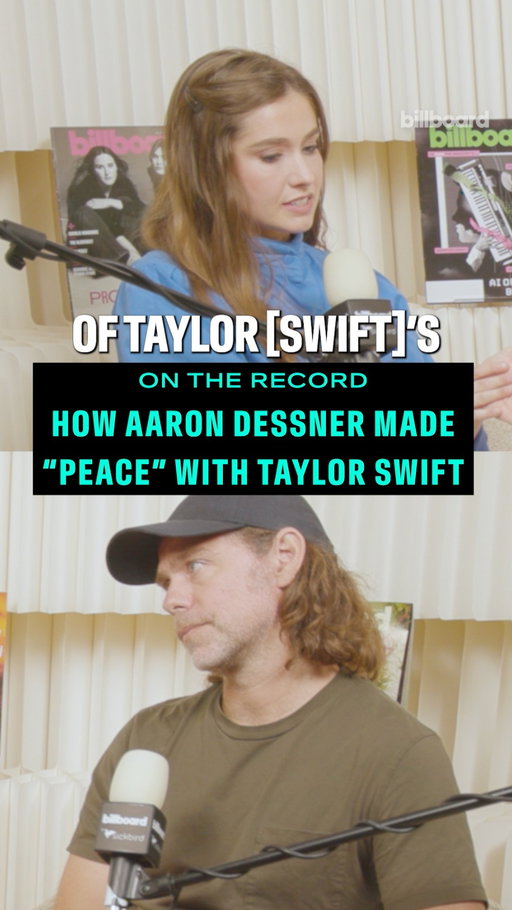 During the COVID pandemic, Taylor Swift encouraged musician Aaron Dessner to send her anything he was working on, even if it was “weird.”

Dessner, who co-wrote and produced Swift’s “Peace,” sits down with Billboard On The Record host @wordsbykristin to share how he sent Swift three harmonized bass lines and a pulse — which became the starting point for the track, one of the first songs she wrote for the album.

Catch the full episode at the link in bio!
