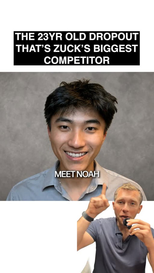 Meet Noah Shinn, the 23yr old dropout that’s @zuck ‘s biggest competitor