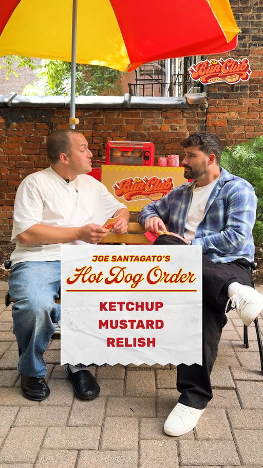 @chrisklemens discusses @joesantagato's personal hot dog lore, board games, and ultimately what it takes to be an EXCLUSIVE member of 🌭the bun club🌭

Will Joe be our first member? 🤭 find out now.

series director & producer: @lazermouth
director of social: @megmegbailey
editor: @lazermouth
design: @kvisualstudios
culinary: @jen osaki
cam ops: @ronaknair64 & @domtroupe
production & social coordinator: @mackenzieanncampbell