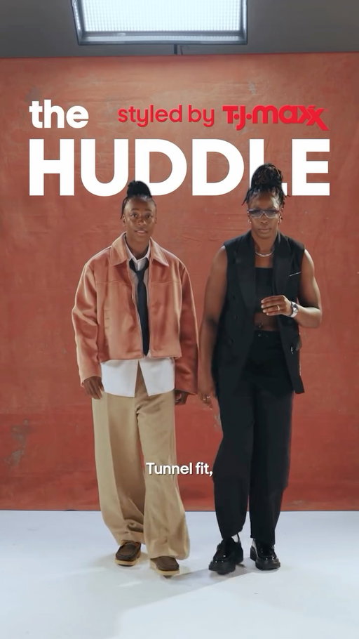 @jewellloyd and @cgray209 discuss how tunnel fits, confidence, and self-expression have become part of the game 🔥Catch the full episode of The Huddle with @tjmaxx at the 🔗 in bio.