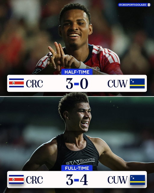 Curaçao were 3-0 down at half-time against Costa Rica in the Concacaf Nations League… but ended up winning 4-3! 🤯