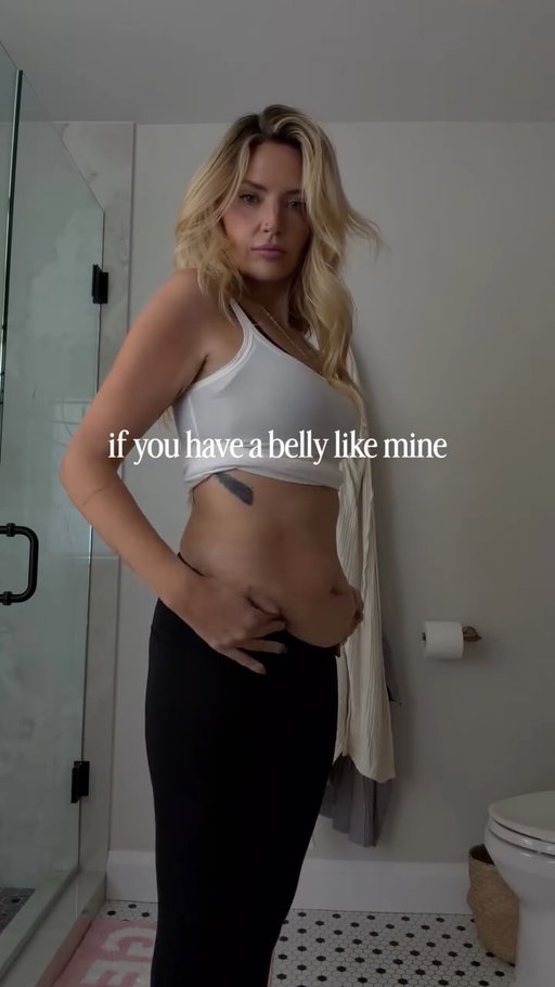 JUST BECAUSE YOU DON’T SEE IT DOESN’T MEAN YOU ARE ALONE IN IT! 

Like I said, almost everyone prolly has a little tummy!