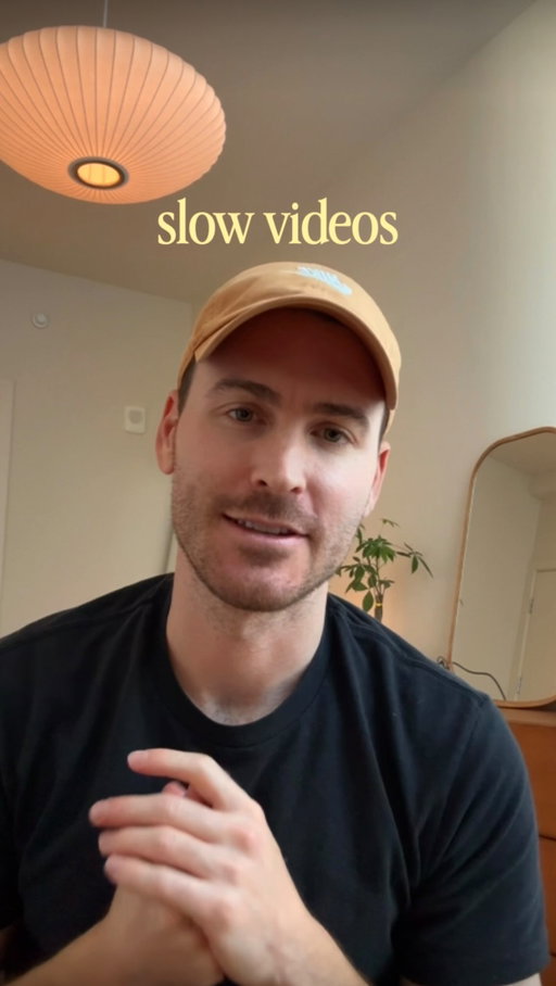 Call me old fashioned but I like to keep my videos simple. Or maybe I’m too lazy 😅