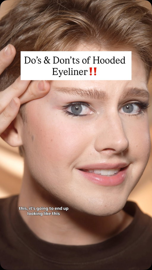 Do’s & Don’ts of Eyeliner for Hooded Eyes‼️Save this for later🥰 I know mine aren’t fully hooded, but this is also what I recommend for others! What parts of hooded eyes or makeup styles do you need help with next?? 🩵

I used: @morphebrushes 6 Pan Cool Toned Shadow palette 
@urbandecaycosmetics 24/7 Liquid Liner Pen in Black 
@esteelauder Nude Kajal Eyeliner 
@hudabeauty kohl eyeliner in black 

#eyeliner #hoodedeyes #eyemakeup #makeuphacks #makeuptutorial