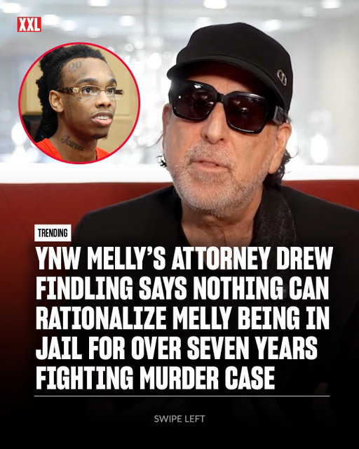 YNW Melly’s attorney Drew Findling says nothing can rationalize Melly being in jail for over seven years fighting his murder case.

On Thursday (Sept. 24), Findling, who is fresh off securing an acquittal in the Lil Durk murder-for-hire case, sat down for an interview with lawyer Moe Gangat. During the chat, Findling opened up about taking over as Melly’s legal counsel in his upcoming double-murder retrial.

“A total injustice down in Florida,” Drew said. “A kid that’s been in solitary confinement for three and a half years. He’s been in [jail] since he was 19.”

“There’s no way that this young man of color should be seven and a half years, sitting in jail, waiting for his time to prove his innocence,” Drew added. “There’s no way that this young man of color, in 2026, should be in solitary confinement for three and a half years. Nobody can explain that to me. There’s nothing to rationalize it.”

Melly was arrested and charged with the murders of his childhood friends in February of 2019. His first trial ended in a mistrial in the summer of 2023. The South Florida rapper’s retrial is expected to begin on Jan. 6, 2027. He is facing the death penalty if found guilty.

🎥: Lawyerforworkers/YouTube