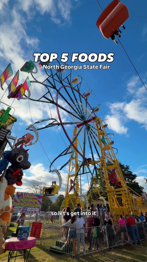 🍦🎟️🎡🍑everything I ate at the North Georgia State Fair!

Sep 24 - Oct 4
📍Jim R Miller Park Marietta, GA

Butter Dipped Ice Cream Cones
Giant Fried Mozzarella Stick
Funnel Cake with Cherry Pie Topping
Smoked Turkey Legs
Georgia Peach Cinnamon Rolls

#fairfood #statefair #northgeorgia #thingstodoinatlanta