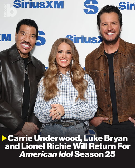 It’s official: Carrie Underwood, Luke Bryan and Lionel Richie will return to the judging panel for ‘American Idol’. 🙌⁠
⁠
Also linking up with the trio of judges is OG host and producer Ryan Seacrest, as Bryan confirmed the news Thursday night (Sept. 25) during his concert at Bridgestone Arena in Nashville, TN.⁠
⁠
Everything we know about the new season — including how to audition — is at the link in bio.