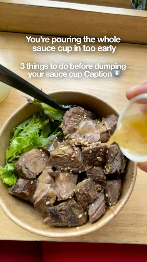 💡 Hold back on that full pour; do these 3 steps instead: 

. Start with half: You can always drizzle more, but you can’t un-drown a rice bowl.

. Wait till bite one: Resist pouring while walking so the piping hot chicken retains its loud crunch.

. Future-proof your meal: Saving half the bowl for late-night cravings? Save half the aioli with it.

Keep this ritual handy for the next night you don’t feel like cooking. 🍚

📍 Address: 921 W Commerce St, Dallas, TX 75208
Mon–Fri: 10 AM – 11 PM
Sat–Sun: 5 PM – 11 PM

Build your perfect custom bowl directly at bowlsofrice.com. 📦 #bowlsofrice #bowlsofricedallas #westdallastxlove #dallasfoodspot #dallas75208