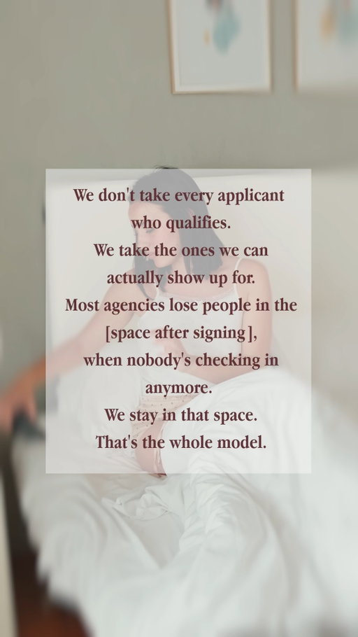 A lot of attention goes into getting matched with intended parents.

But what happens after the surrogacy contract is signed?

That’s when ongoing support becomes especially important.

A gestational carrier may need guidance through medical appointments, pregnancy milestones, communication, and the many questions that come with a surrogacy journey.

At Roots, support doesn’t end when the contract is signed. We stay involved throughout the journey because being there for a surrogate means being there beyond the paperwork.

What would ongoing support from a surrogacy agency mean to you?