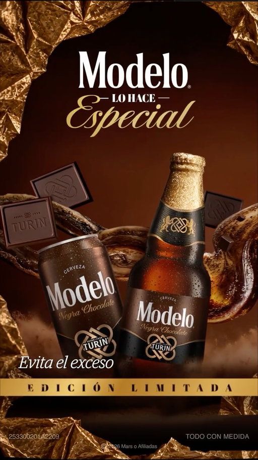 🍫 Una de las ediciones que llamó la atención durante la temporada decembrina de 2025 vuelve este año. @cervezamodelomx confirmó el regreso de Negra Modelo Chocolate Turín.

📲 La novedad será su dinámica de lanzamiento: #NegraModeloTurin contará por primera vez con una preventa exclusiva en Mercado Libre a través de una fila virtual.

#NegraModeloTurin #NegraModelo #Cerveza