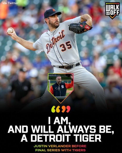 Justin Verlander is going out the right way 🥹 

#MLB #baseball #detroit #tigers #justinverlander