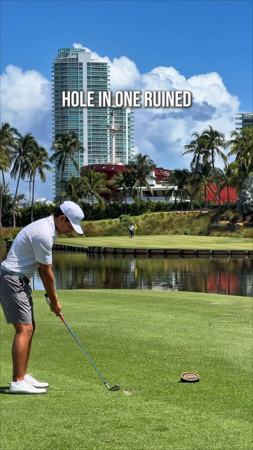 Worst thing that’s ever happened to me😢

@bogeysniper 

#golf #fisherisland #holeinone #golfer #funnygolf