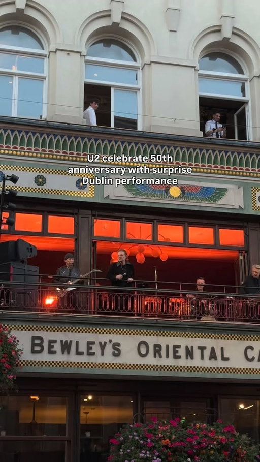 What an incredible evening in Dublin as U2 celebrate 50 years together as a band 🫶☘️🇮🇪

#U2 #U250 #U2Dublin