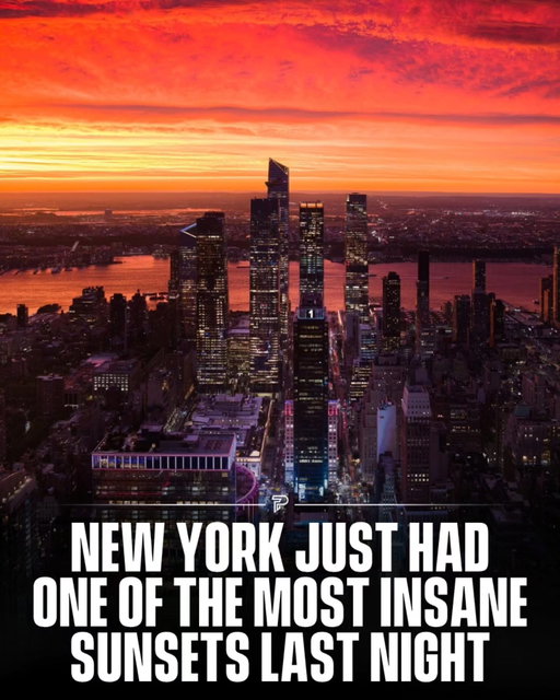 New York City was treated to an incredible sunset on Friday night, with the sky exploding into deep shades of red, orange and pink across the skyline.

The dramatic display came as a powerful nor’easter approached the region. Similar vivid skies were photographed across the Northeast, with pink and purple hues also reported in Connecticut ahead of the storm. 

The calm-before-the-storm moment quickly caught attention online, with New Yorkers sharing photos from rooftops, streets and across the city as the entire sky appeared to glow. 

📸: 1/4/5/6: @dantvusa

#viral #pubity