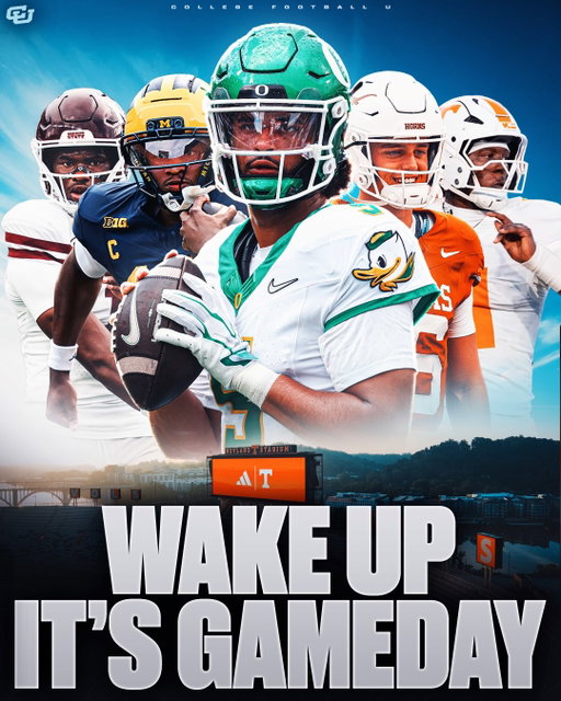 ONE OF THE MOST STACKED CFB SATURDAYS OF THE YEAR IS HERE 🔥

We have six ranked-vs-ranked matchups today making it the most since 2003. 

No. 1 Texas @ No. 14 Tennessee — 12 PM ET
The top-ranked Longhorns open SEC play on the road against a Tennessee team looking to make a statement at Neyland Stadium. Arch Manning and Texas face one of their toughest tests yet in a game with major early-season implications.

No. 4 Ole Miss @ No. 21 Florida — 3:30 PM ET
Both teams enter 3-0, with Ole Miss bringing one of the SEC’s most productive offenses into The Swamp. Florida gets its first major opportunity to prove itself against a ranked opponent while Ole Miss looks to stay undefeated.

No. 17 Iowa @ No. 18 Michigan — 3:30 PM ET
Two ranked Big Ten teams collide in Ann Arbor in what should be a physical battle from start to finish. Michigan will look to control the line of scrimmage while Iowa’s defense tries to make life difficult for the Wolverines.

No. 23 Texas A&M @ No. 10 LSU — 7:30 PM ET
Both teams enter at 2-1 after suffering losses last week, making this a critical opportunity to get back on track. Texas A&M heads into Death Valley looking for an upset while LSU looks to defend its home field.

No. 20 Oregon @ No. 12 USC — 7:30 PM ET
Oregon heads to Los Angeles for its first Big Ten matchup of the season against an undefeated USC team. Dante Moore and the Ducks will face a major test against Jayden Maiava and one of the nation’s highest-scoring offenses.

No. 19 Missouri @ No. 24 Mississippi State — 7:45 PM ET
Missouri and Mississippi State meet in an SEC battle between two ranked teams looking to strengthen their early-season resumes. Mississippi State has been one of the biggest surprises of the season, while Missouri will look to slow down the Bulldogs on the road.

ONE LOADED SATURDAY🔥

Which game are you watching?