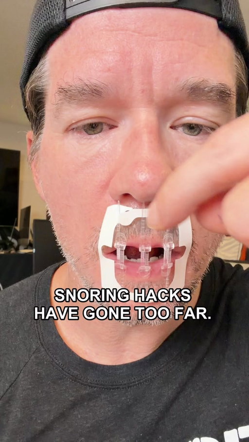 Snoring hacks have officially gone too far. 😂
Funny in a video. Less funny when bedtime means elbow nudges, another argument, or someone grabbing a pillow and heading for the couch.
Nobody wants that to become the routine.
Skip the DIY project. Meet Hostage Tape: mouth tape made for bedtime.
Because bedtime should be something you look forward to, not something you have to engineer.