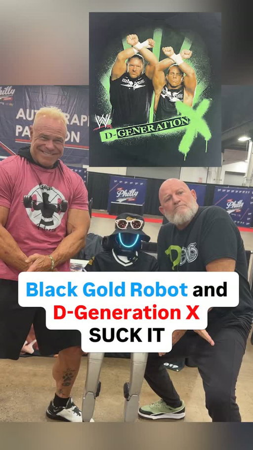 WWE D-Generation X SUCK IT with Black Gold Bart @thephillyshow @bartrobot_ 

@realbillygunn @bgjames 

#wrestling #thehobby
