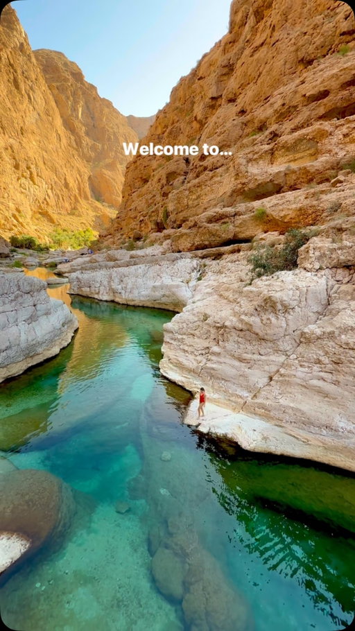 The most insane country ever!!

📍Oman

Save my 7 Day Oman Itinerary 🇴🇲

Itinerary at a Glance! 
2 days Muscat
1 day Wadi Shab
2 days Wahiba Sands
1 day Jebel Akhdar
2 days Nizwa
1 day Dimaniyat Islands

Day 1-2 

Explore Mutrah Souq and the fort overlooking the old town. Wake up early and go to Sultan Qaboos Mosque for the opening at 8am. Spend 1-2 hours here and spend the day exploring more of Muscat or lounge at the hotel or go to one of the many beaches. For sunset hike up to Hamriyah Viewpoint. 

Day 3
Leave Muscat and stop at Bimmah Sinkhole on your way to Wadi Shab. Spend the day hiking to Wadi Shab. This is a natural canyon pool right in Tiwi and it was the highlight of our trip. There are some crazy canyons, waterfalls and cliff jumping spots. We stayed the night in Tiwi!

Day 4-5
Head to your desert camp! Explore the dunes for sunset Do one of the desert camp activities like camel riding, hot air balloon riding, or just simply walk into the dunes. We stayed at Thousand Nights Camp and loved it.

Day 6
Explore the area of Jebel Akhdar and stay in a cool hotel in the mountains. Do some hiking or relax, taking in the views. 

Day 7-8
Walk around Nizwa and go shopping and enjoy some of the cafes and restaurants. Make sure to go to Nizwa Fort, the old souq and the wall walk!

Day 9 head back to Muscat and 
cruise to the Dimaniyat Islands by going  on a half day boat tour. These islands are beautiful and is a must on any Oman trip. You need to book this in advance and most tours leave from Muscat.

Day 10 fly or bus out of Muscat. Oman is only a 6 hour bus from Dubai