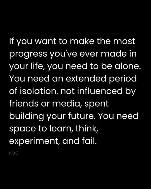 I can’t think of one successful person who hasn’t disappeared for an extended period of time to launch ahead of everyone else.

Save anything across the web, find viral ideas, and monetize your knowledge: @edendotso 

The nootropic that makes you want to work: @drink.sonder