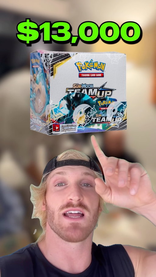 In this video we compare the value of opening a ~$13,000 Sun & Moon Team Up Booster Box to opening $13,617 of Pokemon Alpha Packs on Ripit.co

Every collector knows the reality of opening sealed product can be brutal. From hoping you pull the card you want, paying the grading fees, waiting for months, then crossing your fingers you get a 10. 

@Ripit aims to deliver a better experience for collectors by creating a seamless, enjoyable, one-stop-shop shop for your favorite cards in Pokemon, Basketball, Baseball and Football. More value, no waiting, no grading fees, transparent odds, instant buybacks, and pure entertainment. 

Use code RIP20 for 20% off your first purchase on packs up to $100 on Ripit.co

*Note that the 30.4% figure compares the estimated value of the graded cards against the total cost of the box + grading all 396 cards in order to most accurately determine the value of the cards. Even if the grading were free, the number would be 53.6% of total cost compared to Ripit’s 96.5% estimated market value relative to cost.

*These are results from one comparison; individual pack results vary. Estimated market values of the cards in the Box based on Card Ladder/Card Hedge data as of August 13, 2026 and may change*

@loganpaul is a co-founder of Ripit (18+)