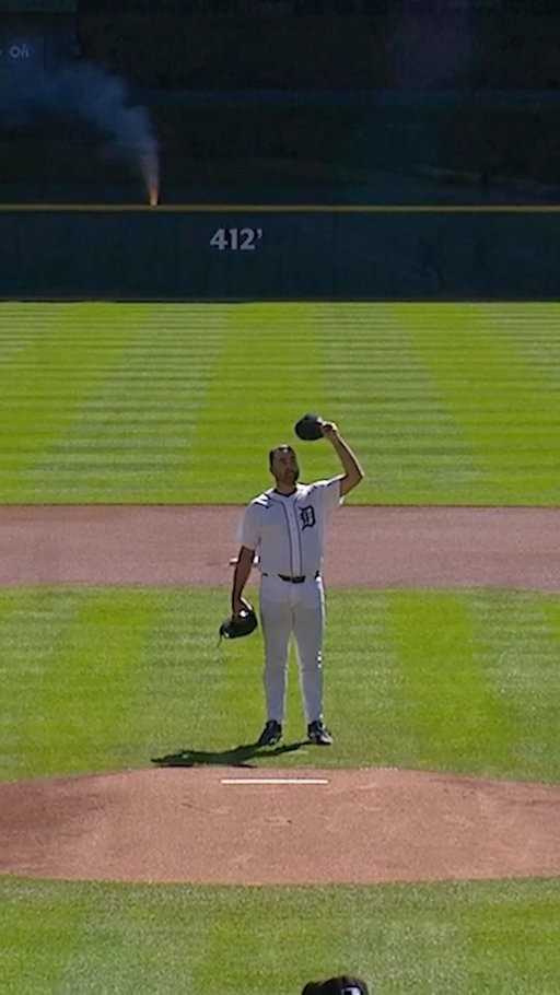 For the first time in 3,324 days, Justin Verlander takes the mound at Comerica Park 🐐